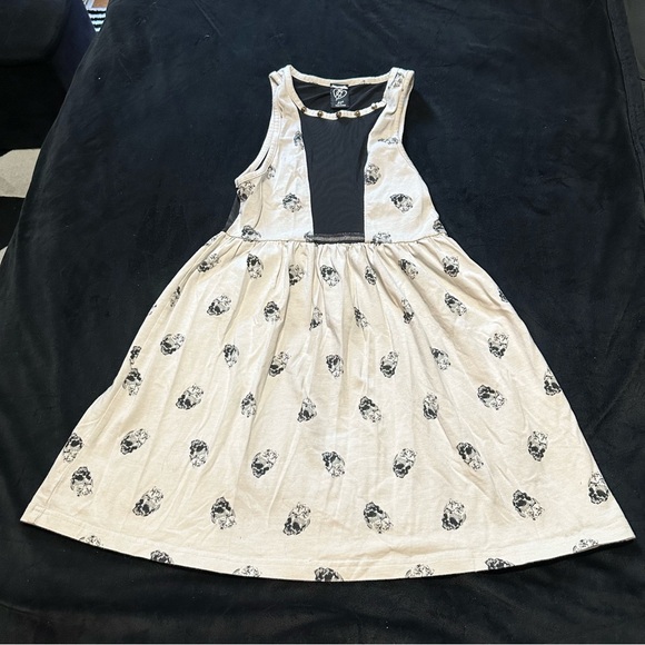 Iron Fist Sleeveless Skull Print Dress, XS - Picture 2 of 4